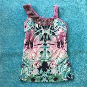 Justice Tank Top Size 12 Peace Sign